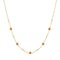 Gold Nano Gem Station Necklace